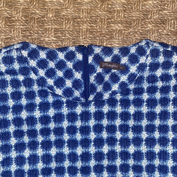 J McLaughlin Catalina Cloth 3/4 Sleeve Dress w/ crew neck sz Med. - Picture 2 of 8